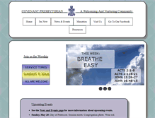Tablet Screenshot of covenantpcsf.org